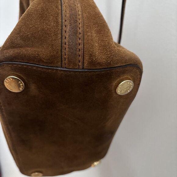 Michael Kors  Greenwich MD Bucket Tote Satchel Leather Suede 90s SoHo Boho - Picture 10 of 10